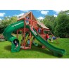 Gorilla Sun Climber Deluxe Cedar Wood Swing Set Kit w/ Sunbrella® Canvas Forest Green - Redwood - (01-0042-2) Gorilla Sun Climber Deluxe Cedar Wood Swing Set Kit w/ Sunbrella® Canvas Forest Green - Redwood - (01-0042-2)