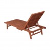 Leisure Season Chaise Lounge With Pull-Out Tray (CL7111) Leisure Season Chaise Lounge With Pull-Out Tray (CL7111)
