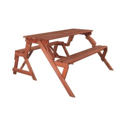 Leisure Season Convertible Wood Picnic Table & Garden Bench Kit (FPTB7104)