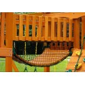 Gorilla Treasure Trove II Cedar Wood Swing Set w/ Deluxe Canopy Roof (01-1034-AP-1)