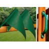 Gorilla Chateau Clubhouse Swing Set w/ Amber Posts and and Sunbrella® Canvas Forest Green Canopy - Amber (01-0035-AP-2) Gorilla Chateau Clubhouse Swing Set w/ Amber Posts and and Sunbrella® Canvas Forest Green Canopy - Amber (01-0035-AP-2)