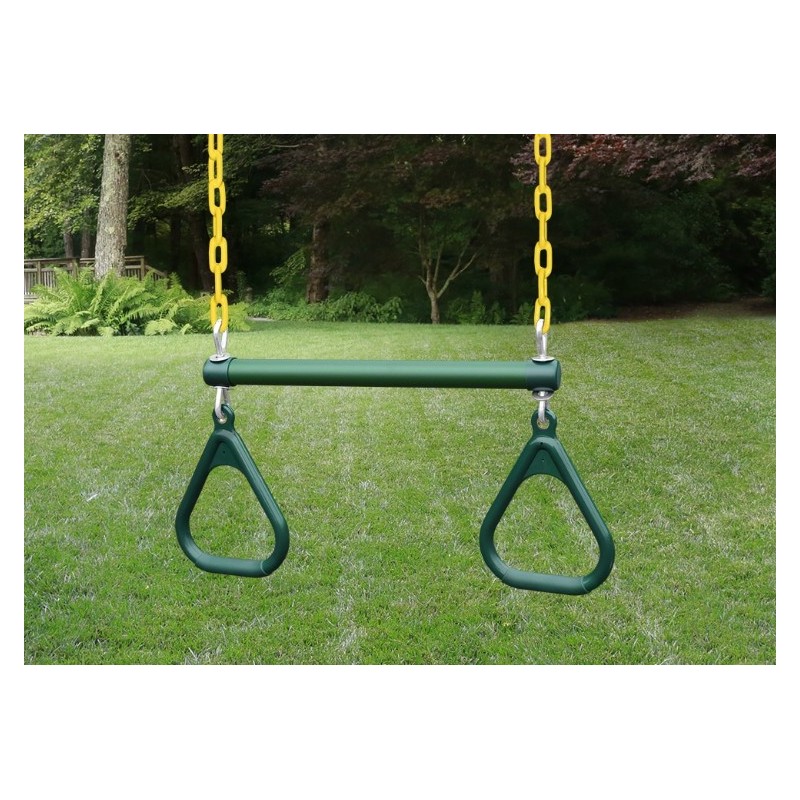 Gorilla Chateau Clubhouse Swing Set w/ Amber Posts and and SunbrellaÂ® Canvas Forest Green Canopy - Amber (01-0035-AP-2)