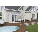 Palram 10x14 San Remo Patio Enclosure Kit w/ Screen Doors  - White  (HG9066) 