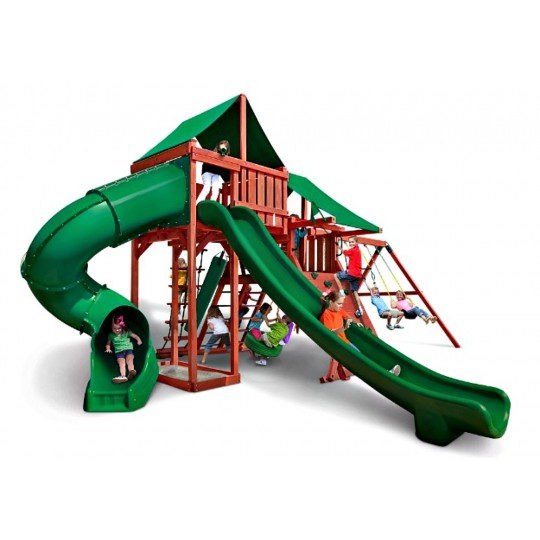 Gorilla Sun Valley Deluxe Cedar Wood Swing Set Kit Redwood (00100421)