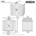 Lifetime 7x 4.5 Outdoor Storage Shed Kit w/ Floor (60057)