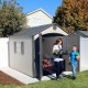 Lifetime 8x10 Outdoor Storage Shed Kit w/ Ridge Skylight (60056)