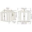 Lifetime 8x10 Outdoor Storage Shed Kit w/ Ridge Skylight (60056)