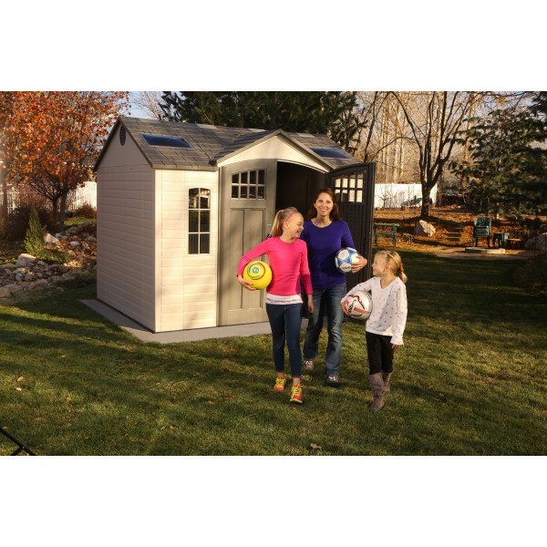 Lifetime 10x8 Plastic Garden Storage Shed w/ Floor (60178)