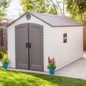 Lifetime 8' x 15' Plastic Storage Shed Kit - 2 windows (60075)