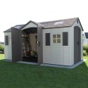 Lifetime 15x8 Plastic Storage Shed Kit w/ Double Doors