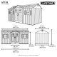 Lifetime 15x8 New Style Storage Shed Kit w/ Floor (60138)