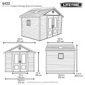 Lifetime 11x11 Outdoor Storage Shed Kit w/ Floor (6433)