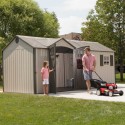 Lifetime 17.5x8 Plastic Storage Shed Kit w/ Floor (60214)