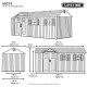 Lifetime 17.5x8 Plastic Storage Shed Kit w/ Floor (60214)