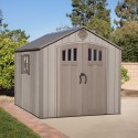 Lifetime 8x10 Outdoor Storage Shed Kit w/ Vertical Siding - Roof Brown (60211U)