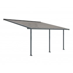 Palram 10x18 Olympia Patio Cover Kit - Gray/Bronze (HG8818)