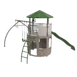 Lifetime Adventure Tower Metal Playset Swing Set - Earthtone (91200)