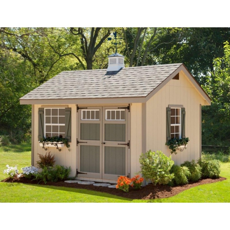 EZ-Fit Heritage 10x16 Wood Storage Shed Kit (ez_heritage1016)