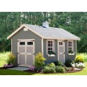 EZ-Fit Riverside 10x14 Wood Shed Kit (ez_riverside1014)