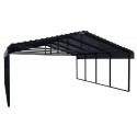 Arrow Steel 20x20x7 DIY Home Carport Kit - Charcoal (CPHC202007)