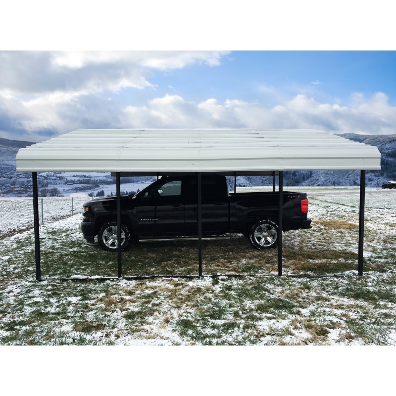 Arrow Steel 20x24x7 DIY Carport Kit - Eggshell (CPH202407)