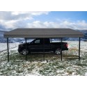 Arrow Steel 20x24x7 DIY Carport Kit - Charcoal (CPHC202407)