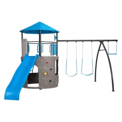 Lifetime Adventure Tower Steel Playset Swing Set - Blue (91208)