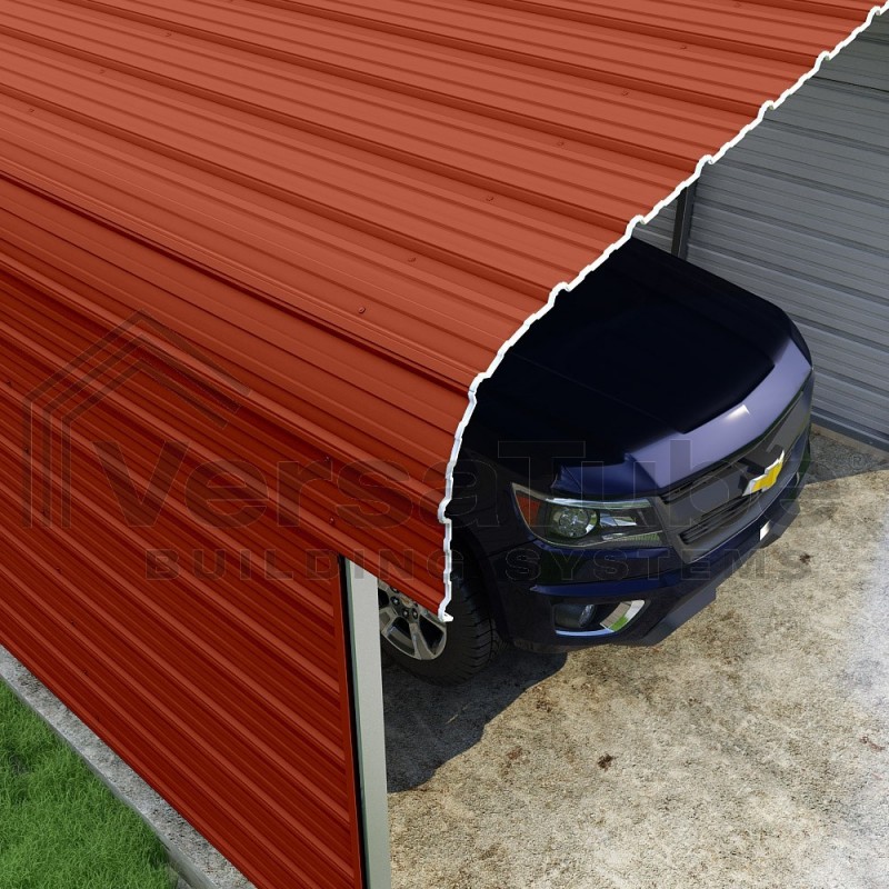 VersaTube 2-Sided 12x29x7 Classic Steel Carport Kit (CM012290070-NS0009)