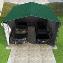 VersaTube 3-Sided 20x20x12 Classic Steel Carport Kit (C3E020200120R)