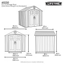 Lifetime 8x7.5 Outdoor Storage Shed w/ Floor (60230A)