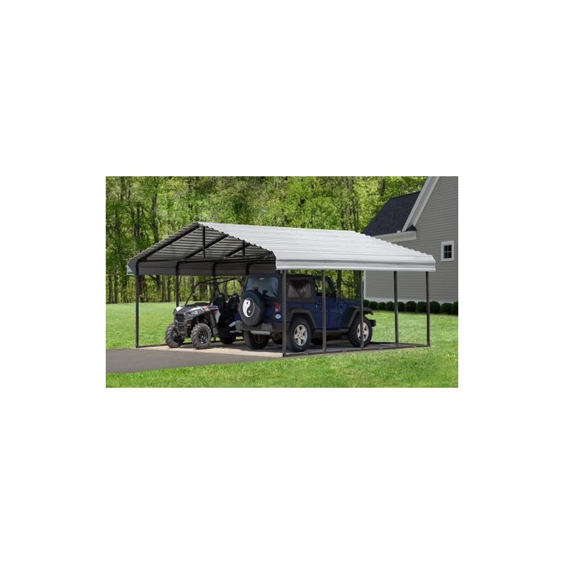 Arrow Steel 20x29x7 DIY Carport Kit - Eggshell (CPH202907)