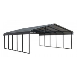 Arrow Steel 20x24x7 DIY Carport Kit - Charcoal (CPHC202407)