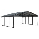 Arrow 20x20x7 Galvanized Steel Carport Kit - Charcoal (CPHC202007) Arrow 20x20x7 Galvanized Steel Carport Kit - Charcoal (CPHC202007)