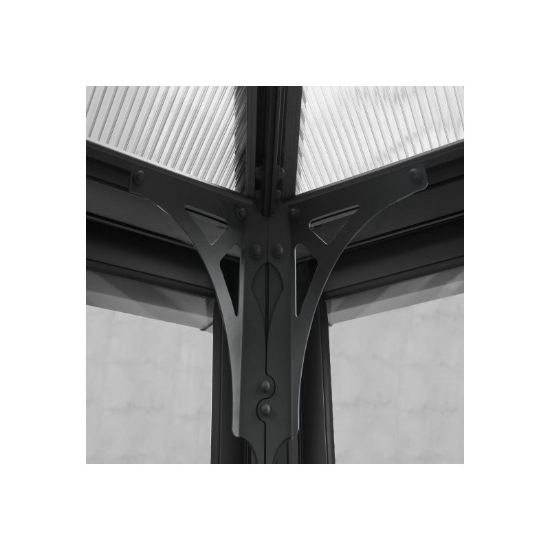 Palram 10x14 Ledro Enclosed Gazebo Kit - Gray/Bronze (HG9189)