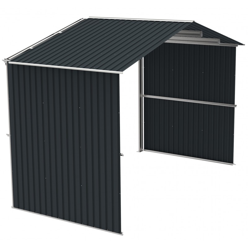 Duramax 6' Metal Storage Shed Extension - Dark Gray  (54951)
