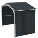Duramax 6' Metal Storage Shed Extension - Dark Gray  (54951)