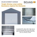 Sojag 12x10 Everest Garage Kit - Charcoal (GRC1210)