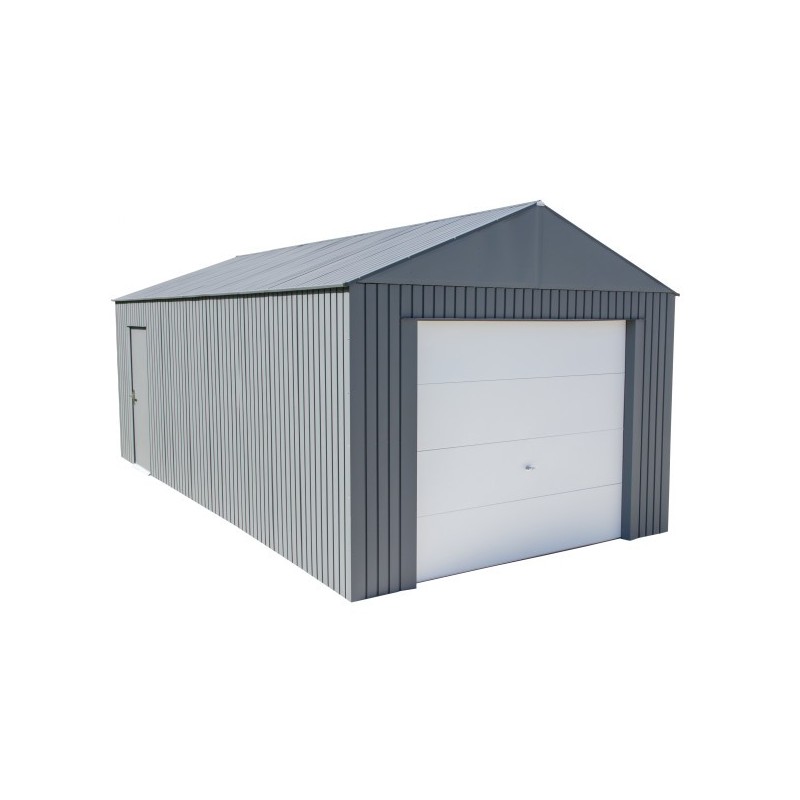 Sojag 12x25 Everest Steel Storage Garage Kit - Charcoal 