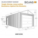 Sojag 12x30 Everest Garage Kit - Charcoal (GRC1230)