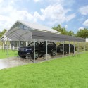 VersaTube 12x38x7 Steel Trusses & Panels Carport Kit (CM012380070)