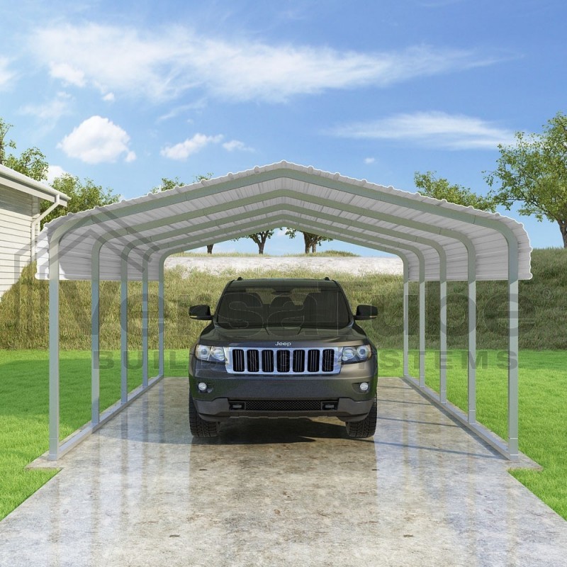 VersaTube 14x20x7 Steel Trusses & Panels Carport Kit (CM014200070)