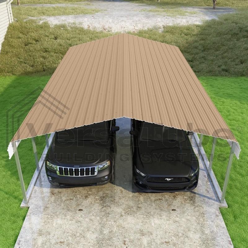 VersaTube 18x20x7 Steel Trusses & Panels Carport Kit (CM018200070)