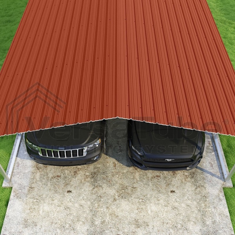 VersaTube 18x20x7 Steel Trusses & Panels Carport Kit (CM018200070)