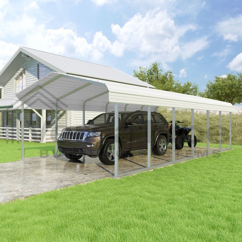 VersaTube 14x29x7 Steel Trusses & Panels Carport Kit (CM014290070)