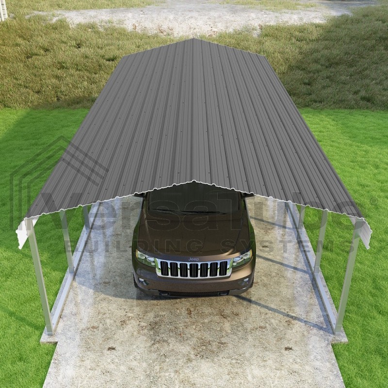 VersaTube 14x29x7 Steel Trusses & Panels Carport Kit (CM014290070)