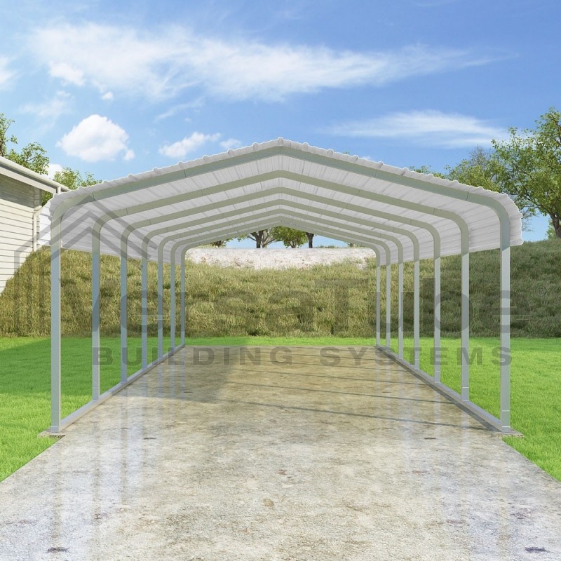 VersaTube 14x29x7 Steel Trusses & Panels Carport Kit (CM014290070)