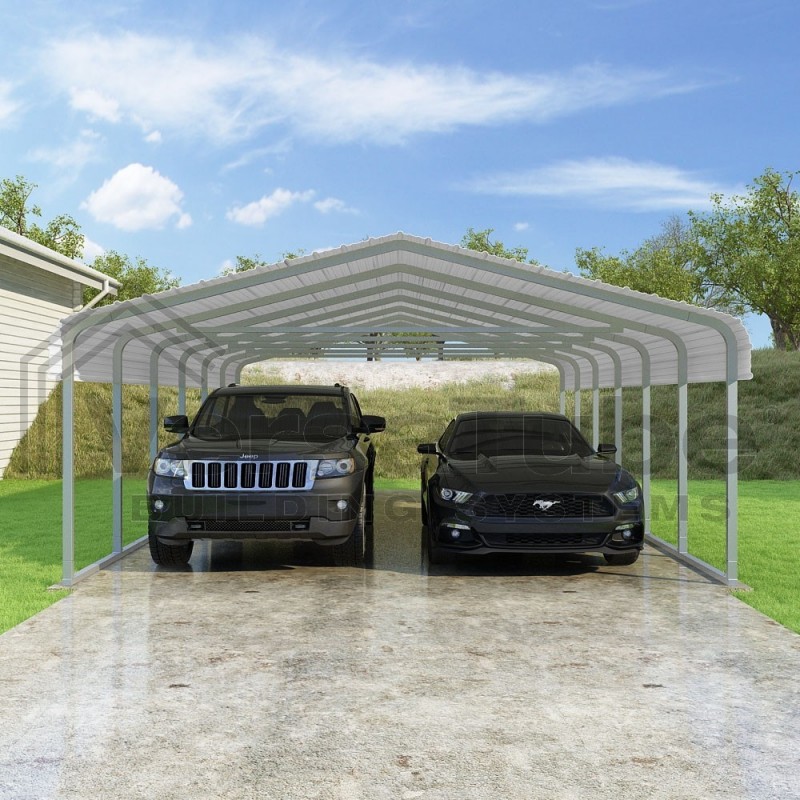 VersaTube 18x29x7 Steel Trusses & Panels Carport Kit (CM018290070)