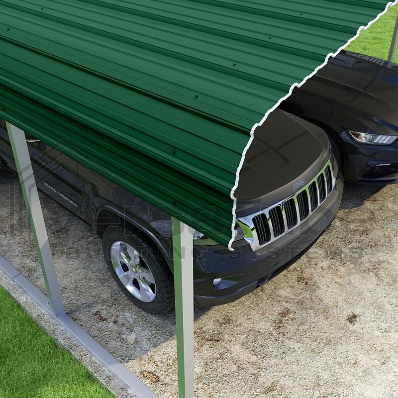 VersaTube 18x29x7 Steel Trusses & Panels Carport Kit (CM018290070)