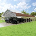 VersaTube 18x38x7 Steel Trusses & Panels Carport Kit (CM018380070)