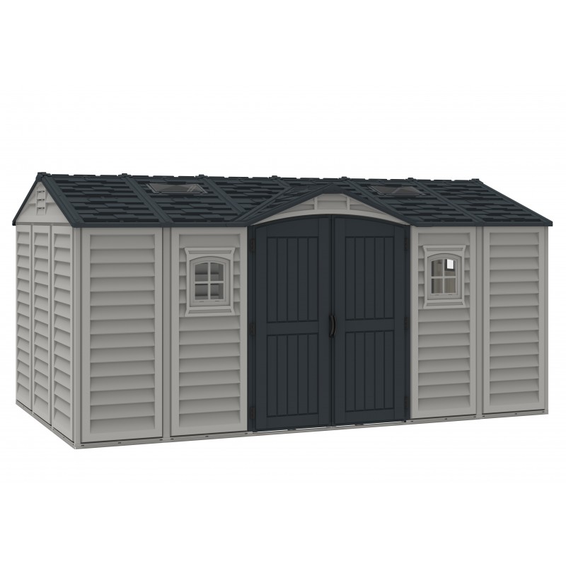 DuraMax 15x8 Apex Pro Storage Shed Kit w/ Double Doors (40216)
